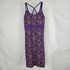 Gaiam Studio To Street Shine Racerback Dress Women's Size XS Purple Orange